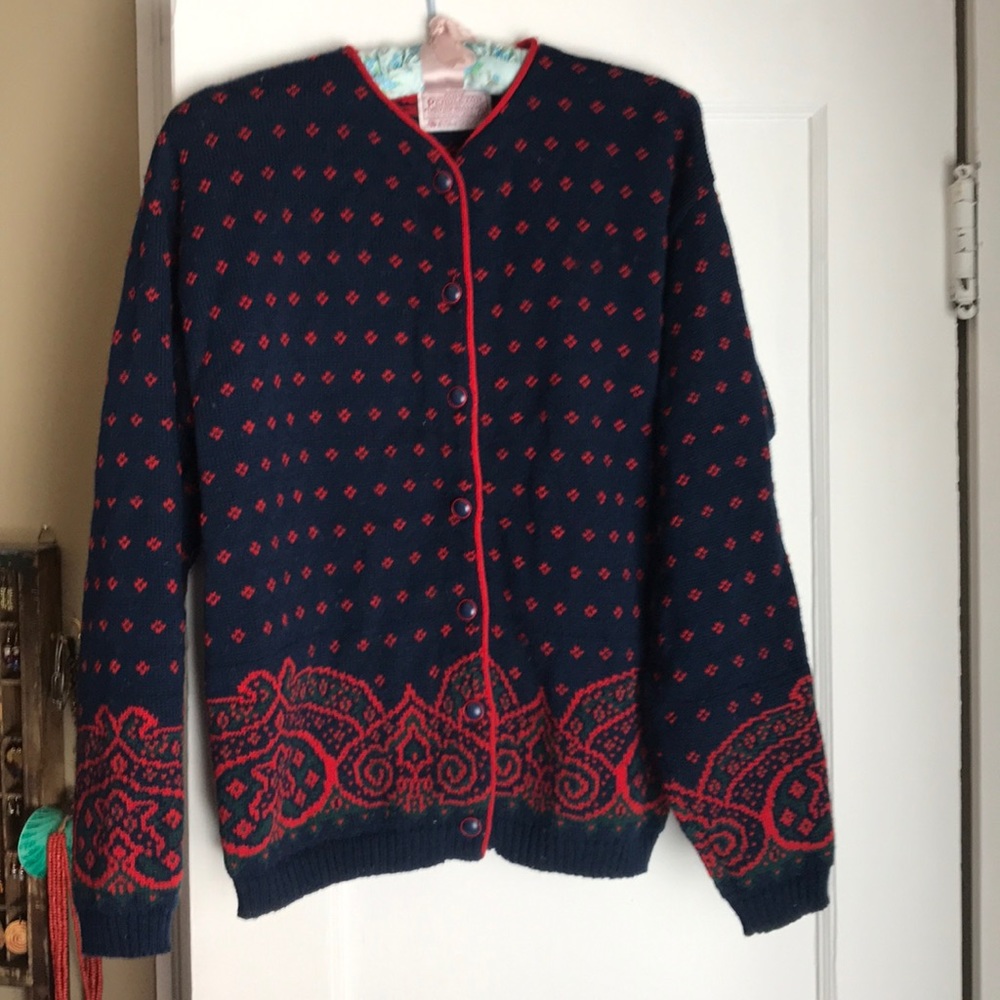 Vintage Pendleton 100% Wool knit sweater Ladies M - Picture 1 of 4